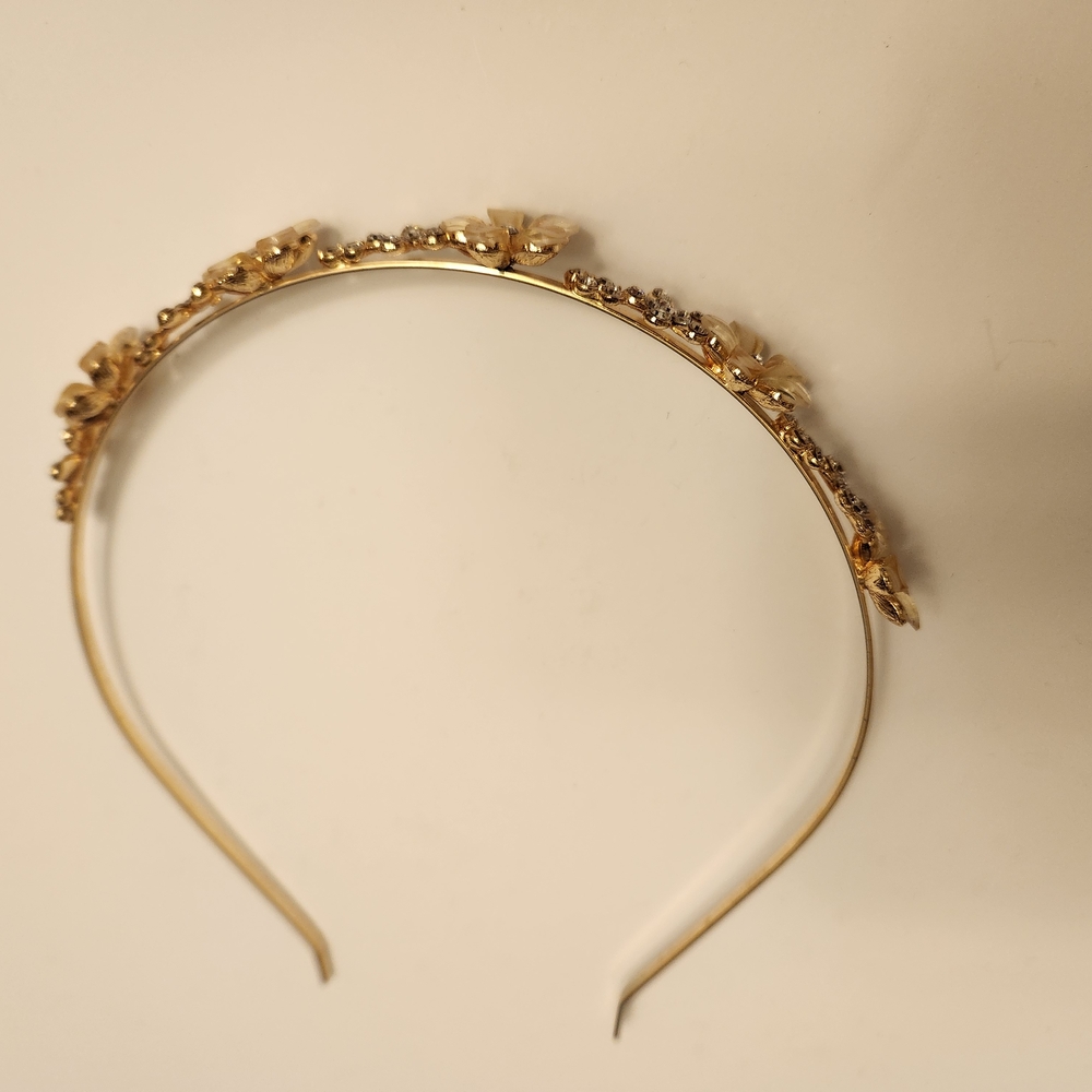 Floral Gold Headband